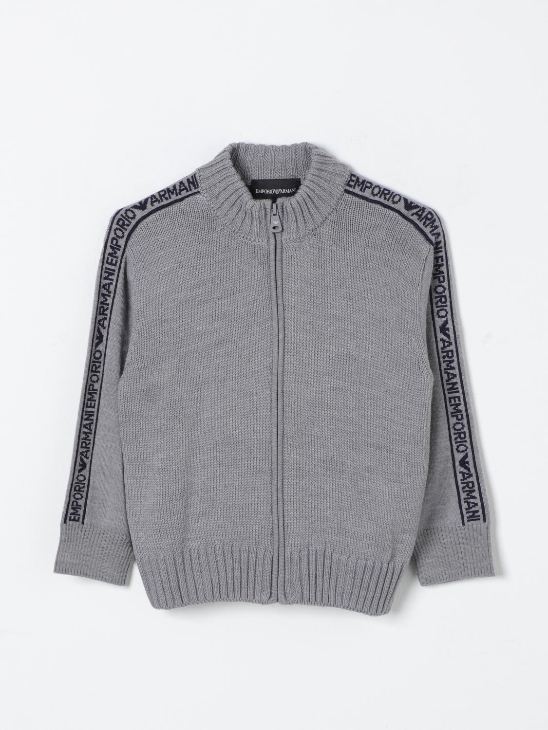 Emporio Armani Sweater Kids Color Grey In Grau