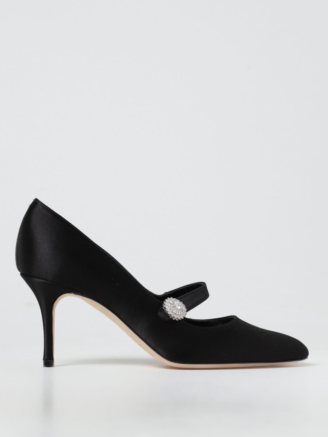 Shop Manolo Blahnik High Heel Shoes  Woman Color Black In Schwarz