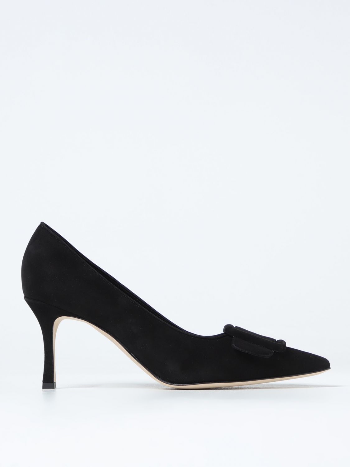 Shop Manolo Blahnik Pumps  Woman Color Black In Schwarz