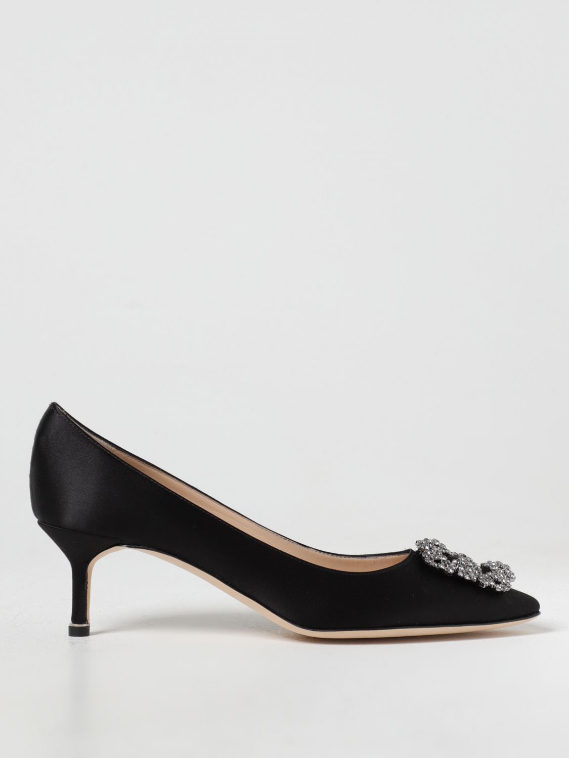 Shop Manolo Blahnik Pumps  Woman Color Black In Schwarz