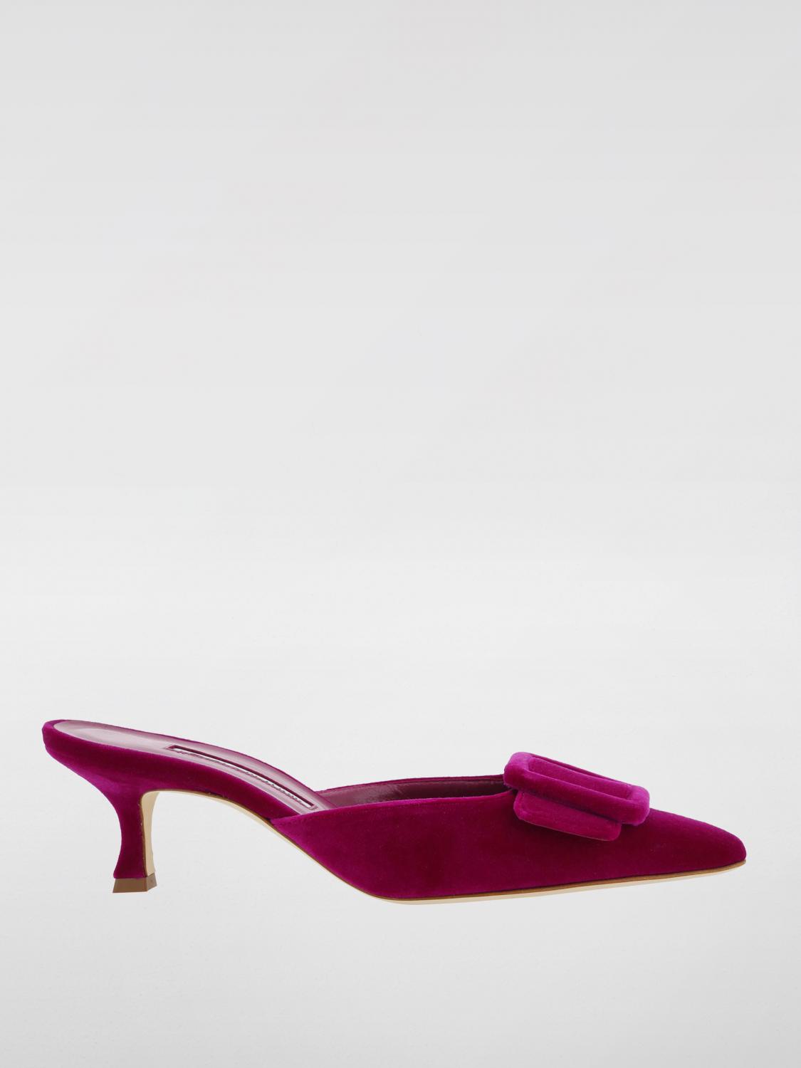 Shop Manolo Blahnik High Heel Shoes  Woman Color Fuchsia