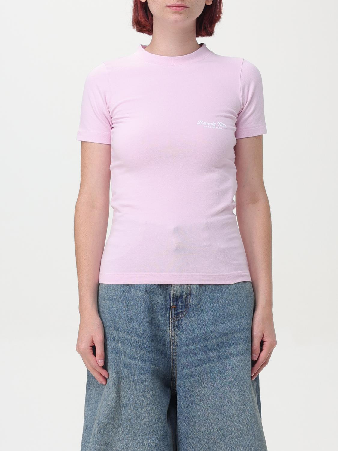 Shop Balenciaga T-shirt  Woman Color Pink