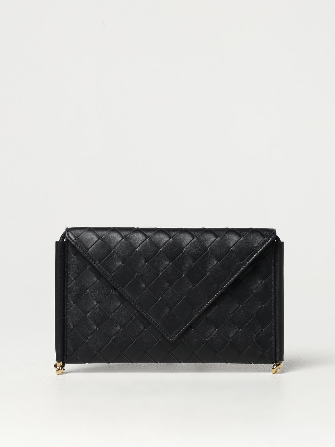 Bottega Veneta Intrecciato Zipped Clutch Bag In 黑色