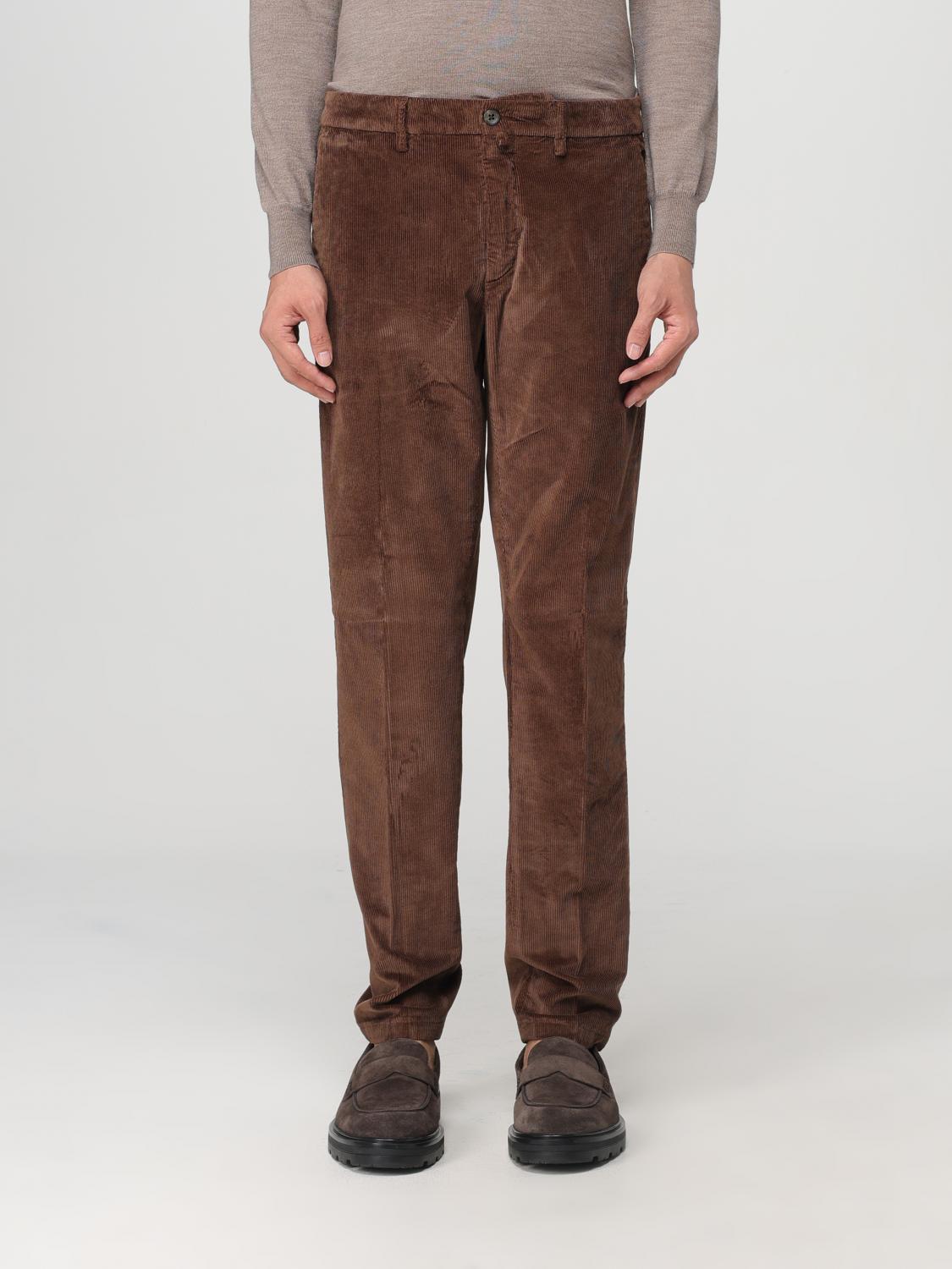 Shop Siviglia Pants  Men Color Brown In Braun