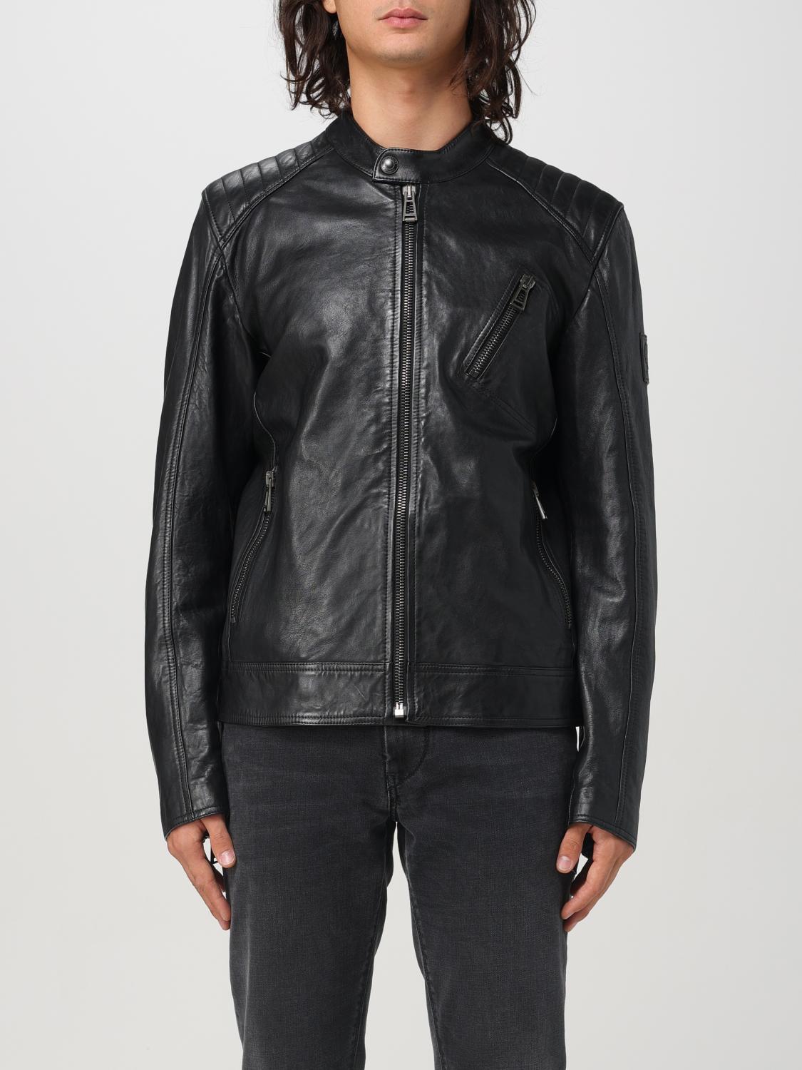 Belstaff Lambskin V Racer Jacket In Schwarz