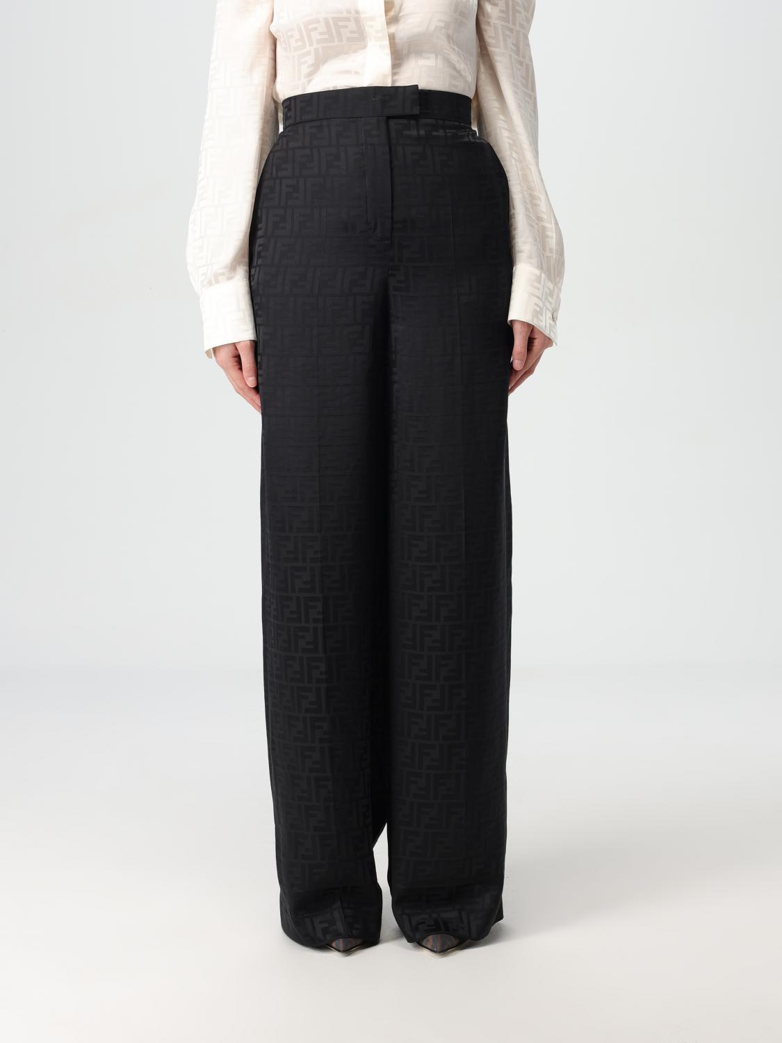 Shop Fendi Pants  Woman Color Black