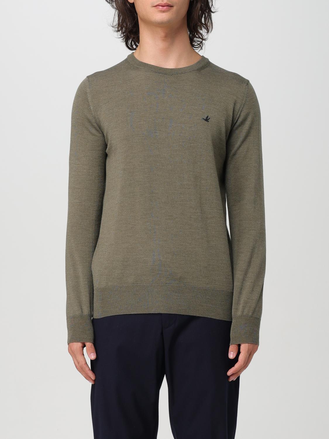 Shop Brooksfield Sweater  Men Color Sage In Sage Grün