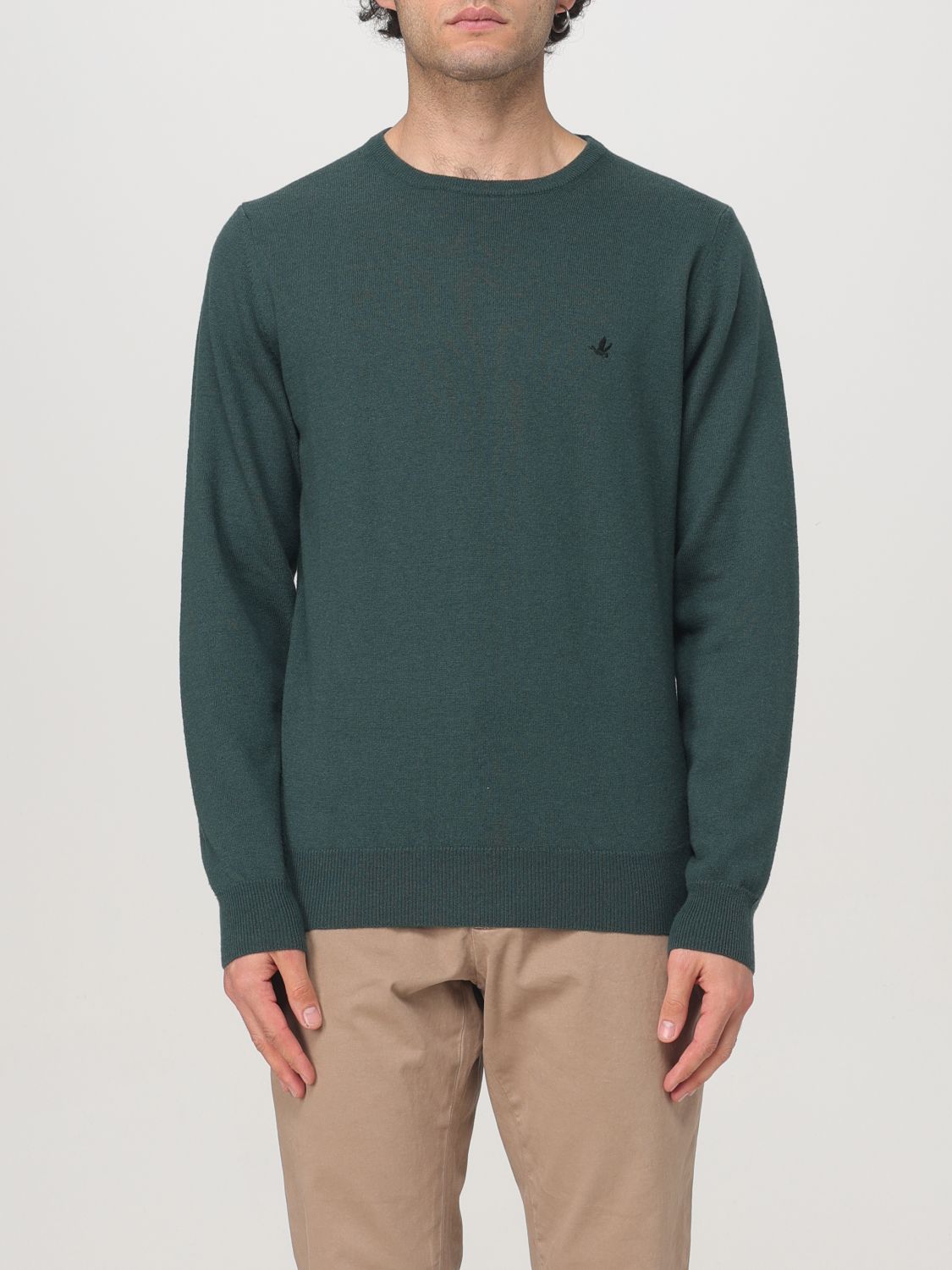 Shop Brooksfield Sweater  Men Color Green In Grün