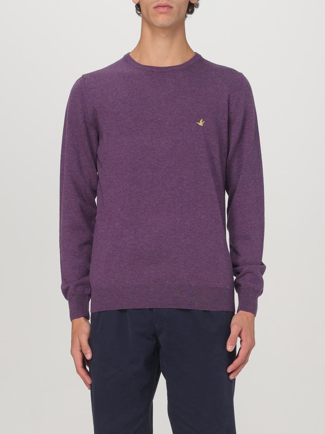 Brooksfield Sweater  Men Color Violet In Violett