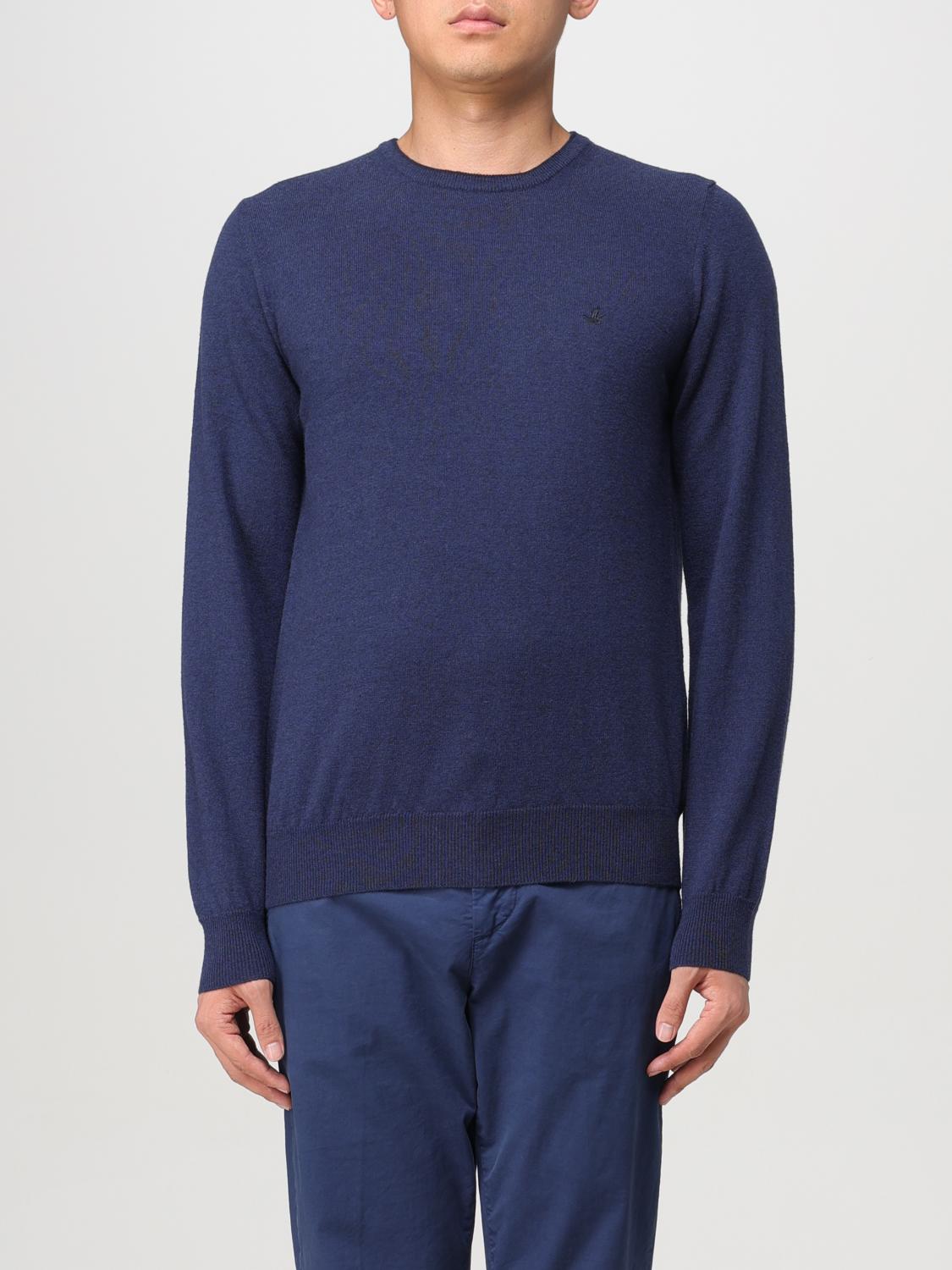 Shop Brooksfield Sweater  Men Color Blue In Blau