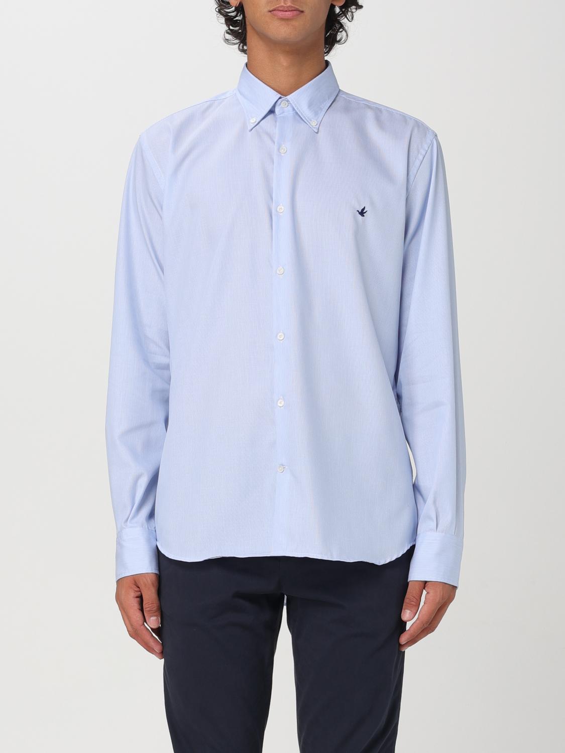 Shop Brooksfield Shirt  Men Color Sky Blue In Hellblau