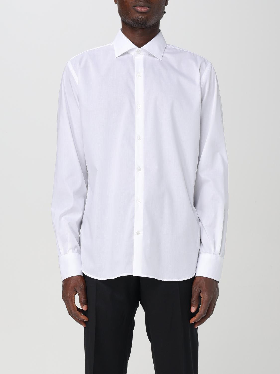 Brooksfield Man Shirt White Size 17 ½ Cotton In White