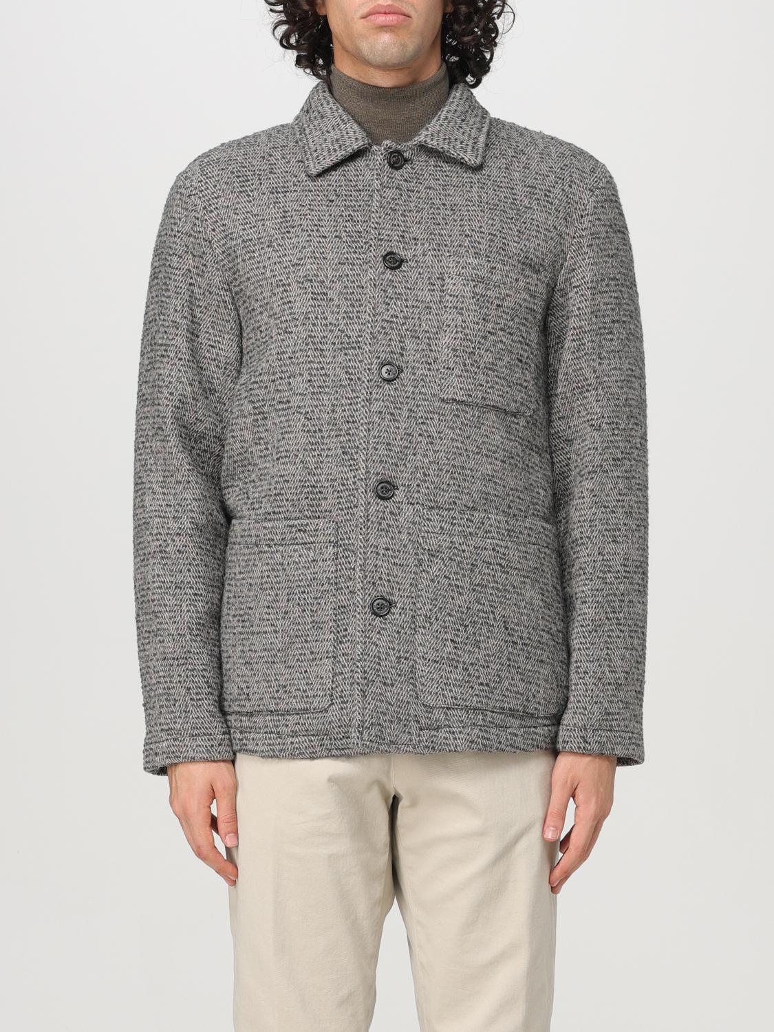 Shop Brooksfield Jacket  Men Color Dove Grey In Taubengrau