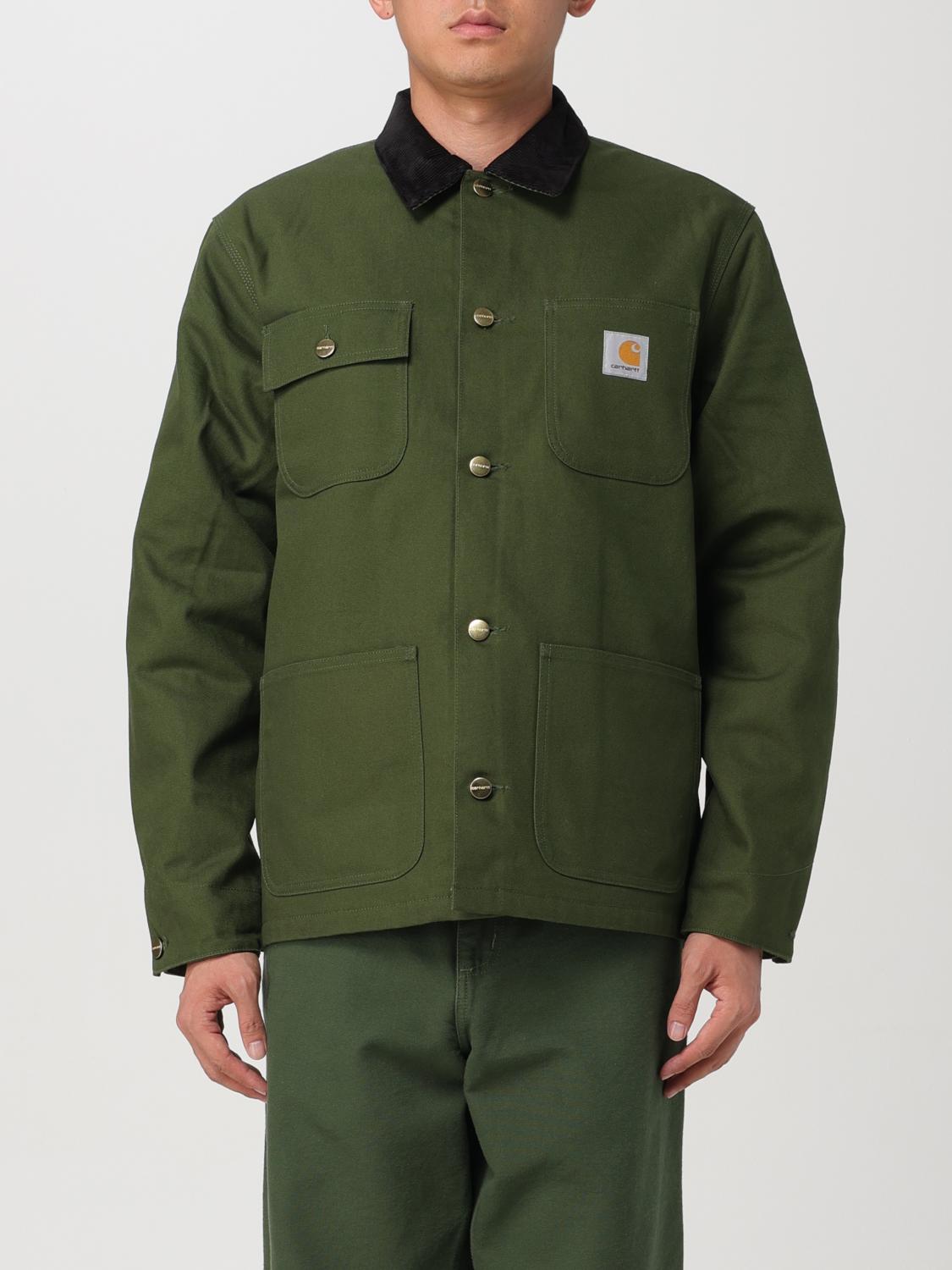 Shop Carhartt Jacket  Wip Men Color Green In Grün