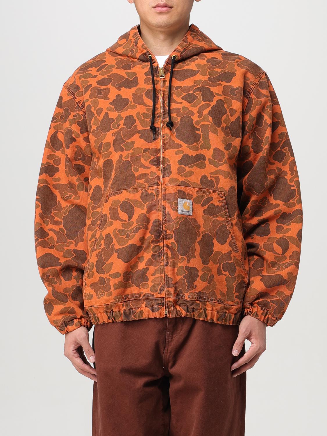 Shop Carhartt Jacket  Wip Men Color Orange