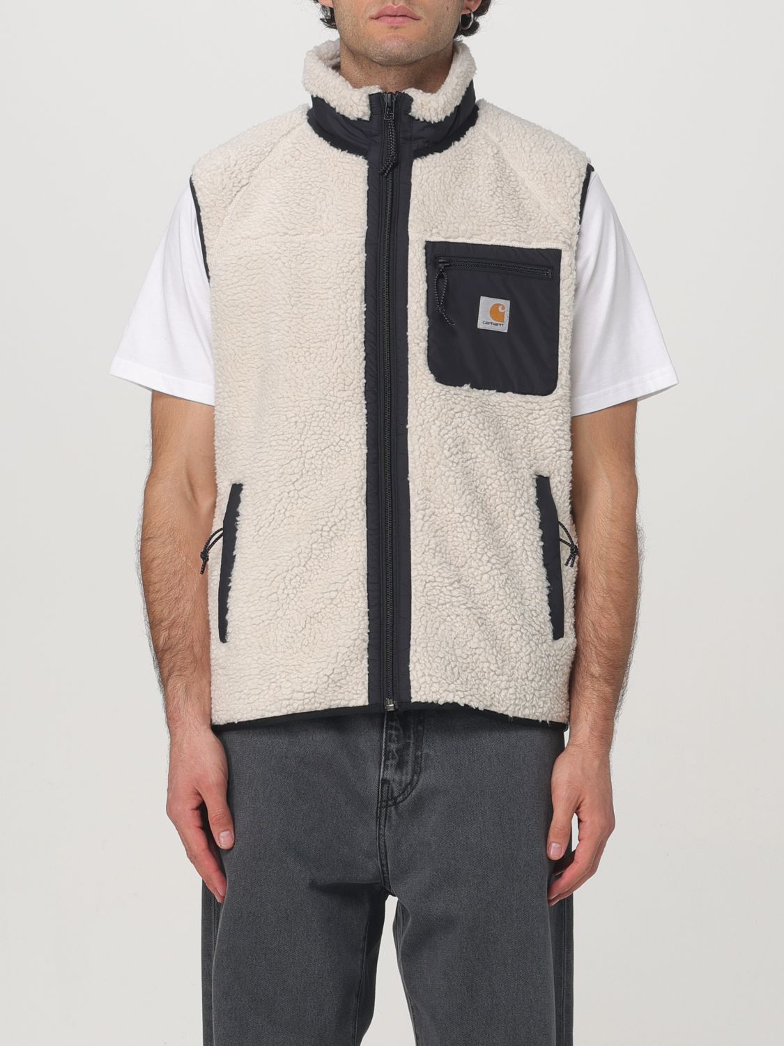 Shop Carhartt Suit Vest  Wip Men Color Ecru