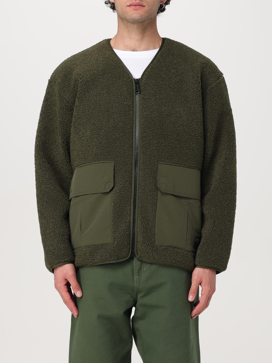 Carhartt Devin Liner Panelled Fleece Jacket In Green