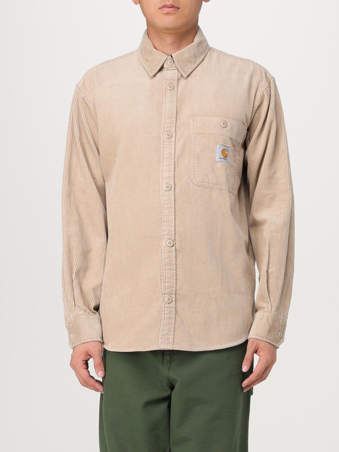 Shop Carhartt Shirt  Wip Men Color Beige