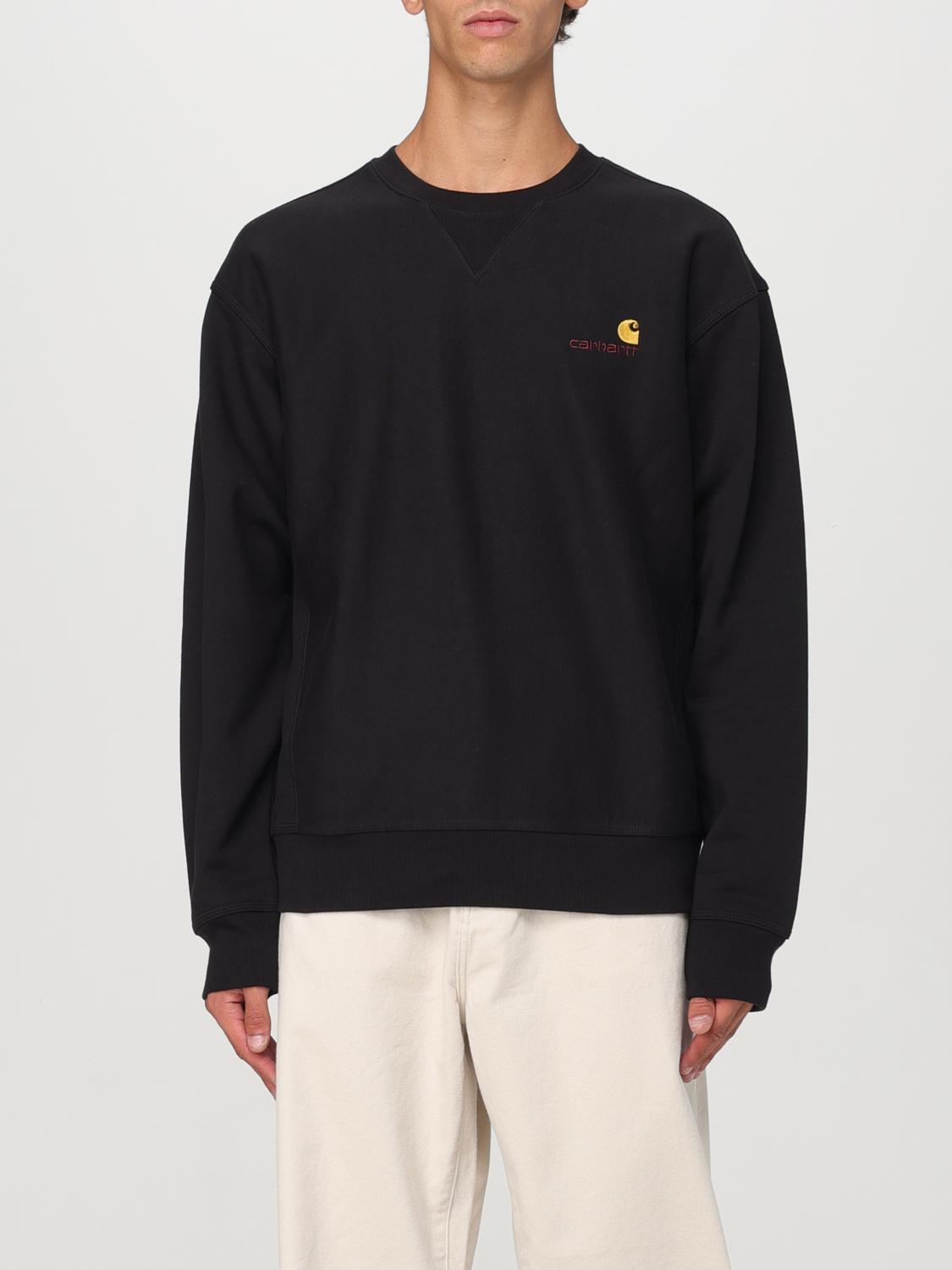 Shop Carhartt Sweatshirt  Wip Men Color Black In Schwarz