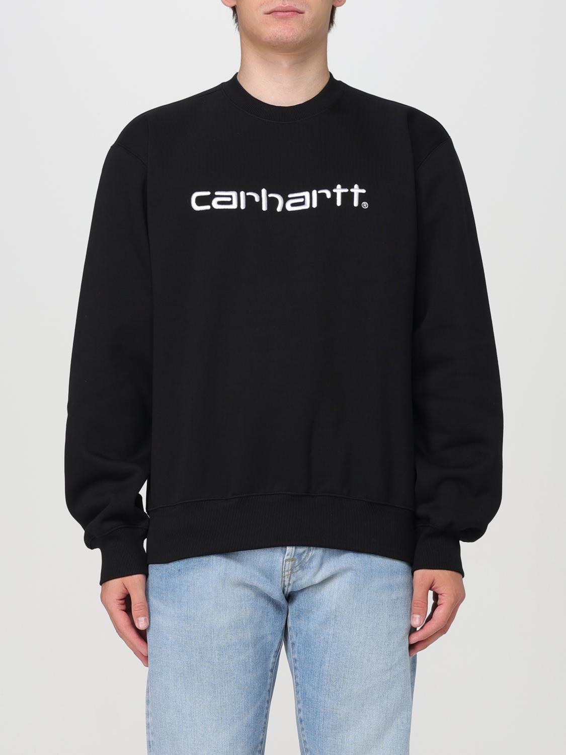 Shop Carhartt Sweatshirt  Wip Men Color Black In Schwarz