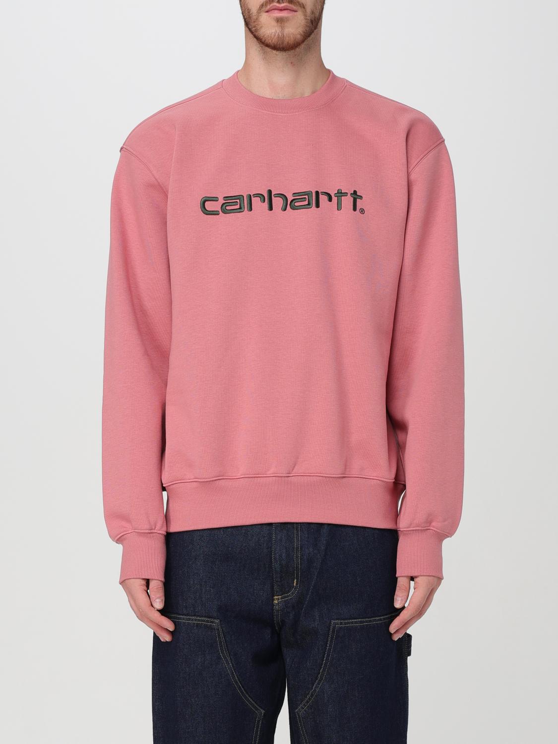 Shop Carhartt Sweatshirt  Wip Men Color Pink