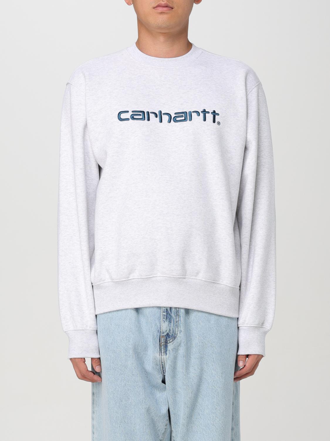 Shop Carhartt Sweatshirt  Wip Men Color Grey