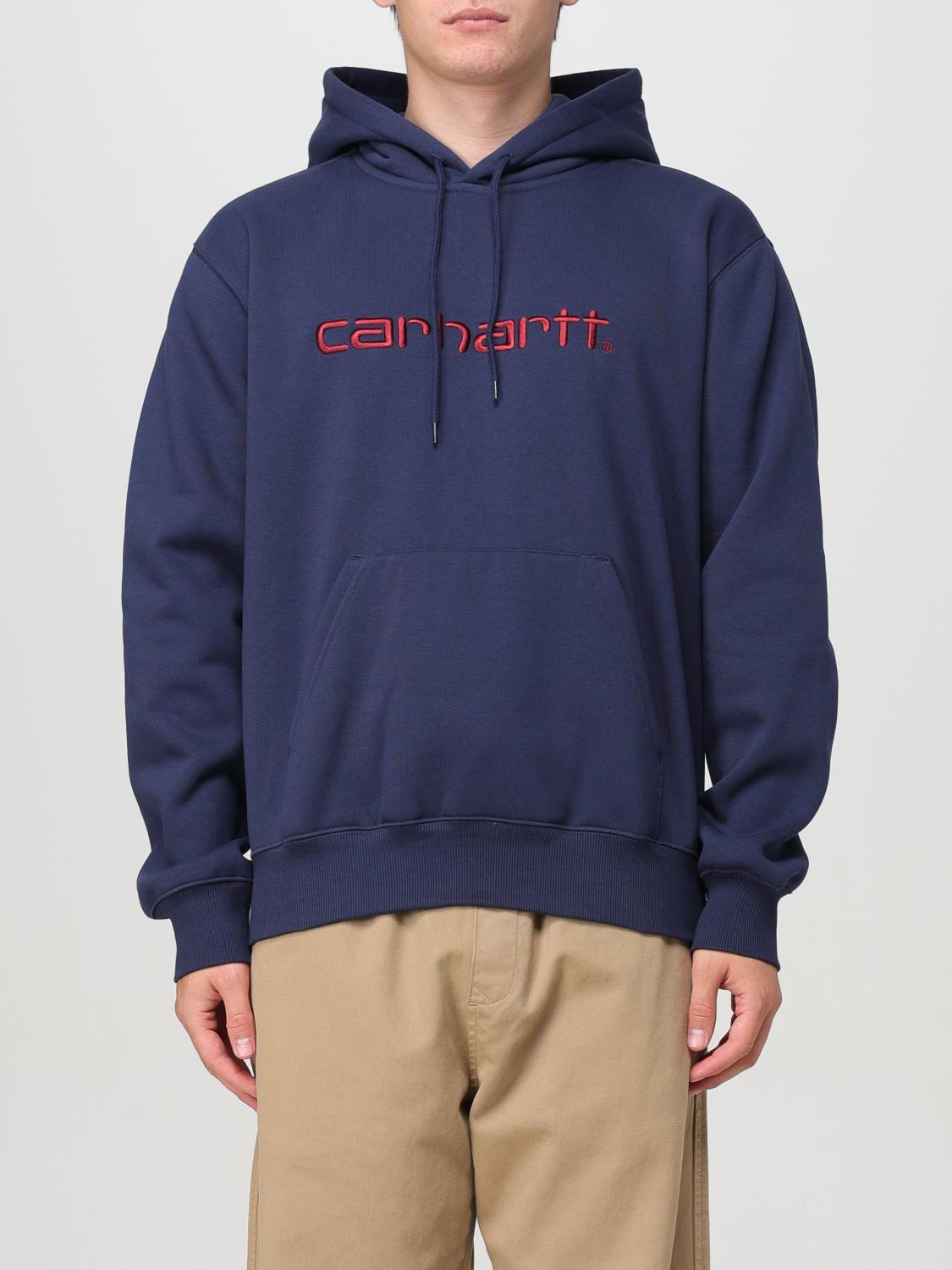 Shop Carhartt Sweatshirt  Wip Men Color Blue In Blau