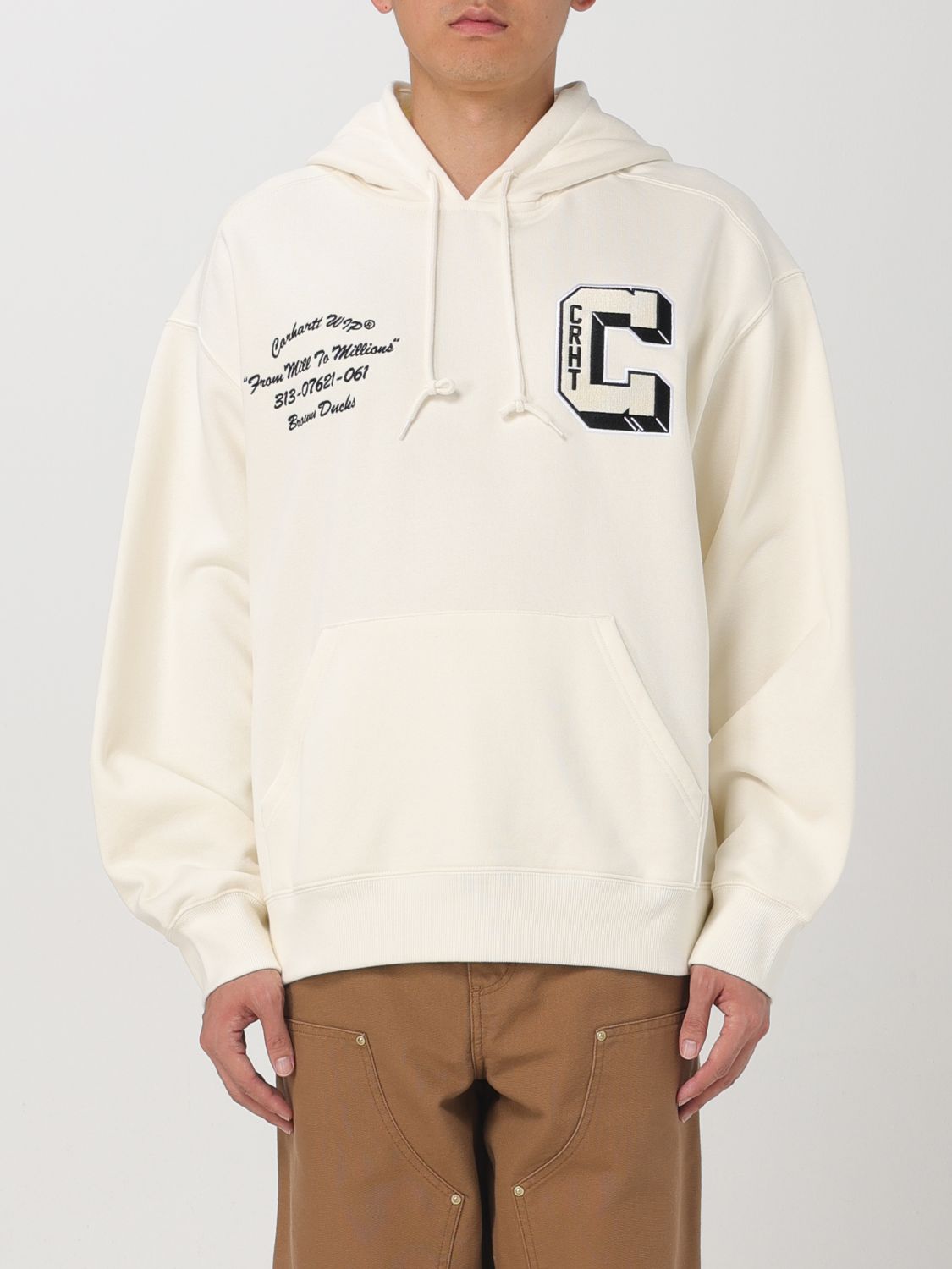 Carhartt Sweatshirt  Wip Men Color White In Weiss