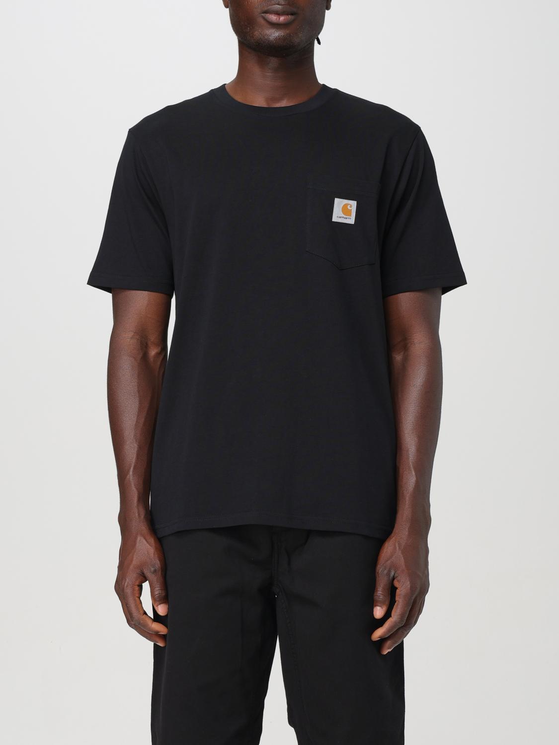 Shop Carhartt T-shirt  Wip Men Color Black In 黑色