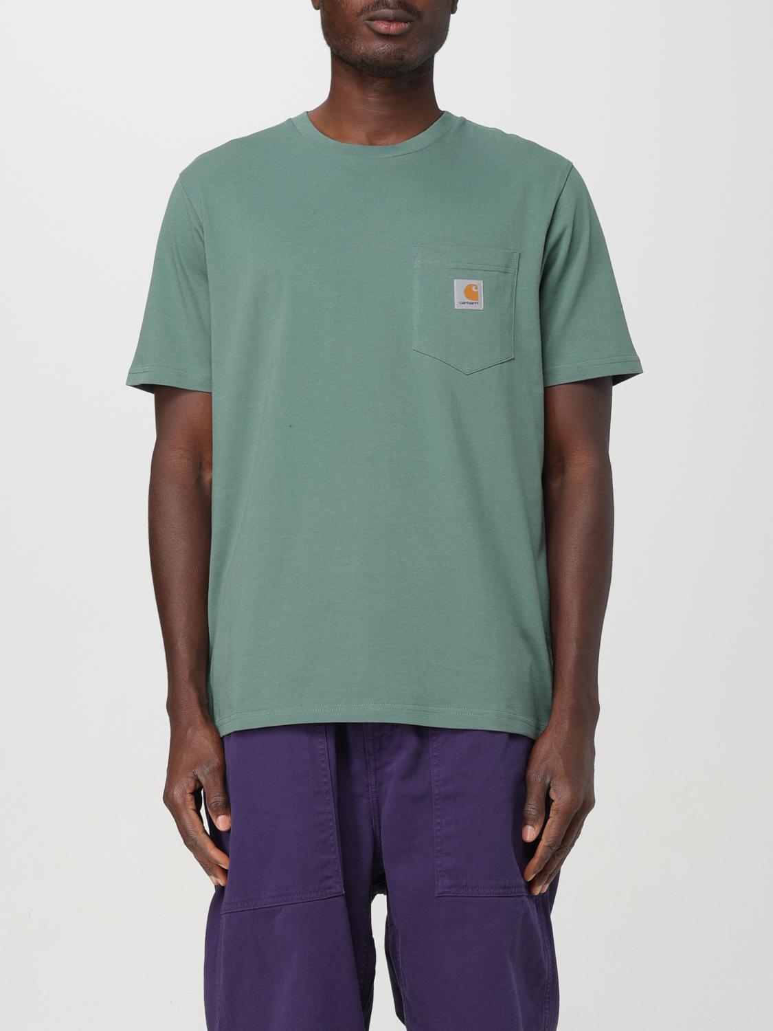 Shop Carhartt T-shirt  Wip Men Color Green In Grün