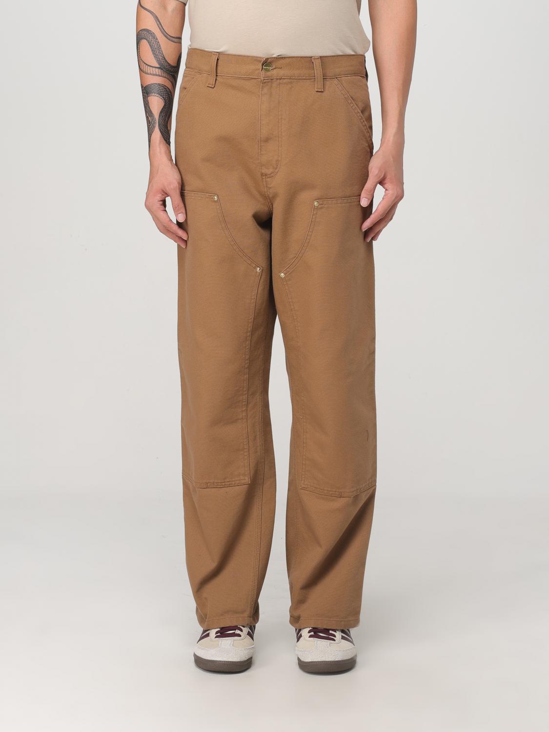 Carhartt Wip Caramel Cotton Single Knee Pant In Braun