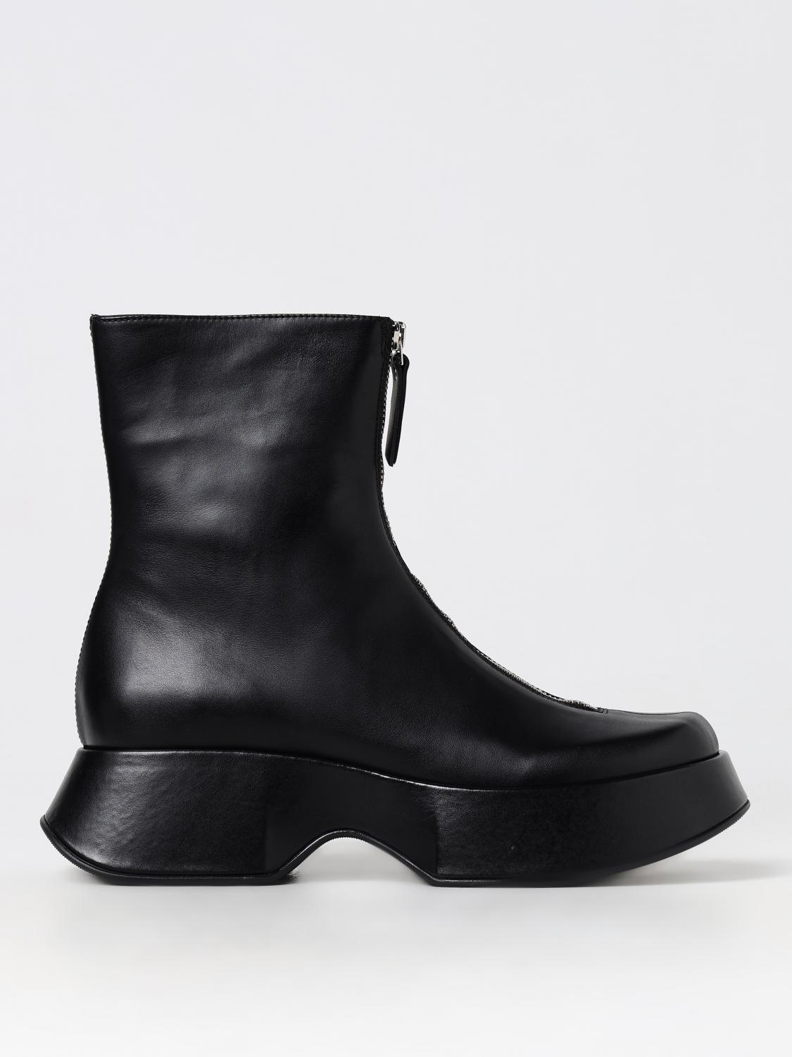 Shop Vic Matie Flat Ankle Boots Vic Matié Woman Color Black