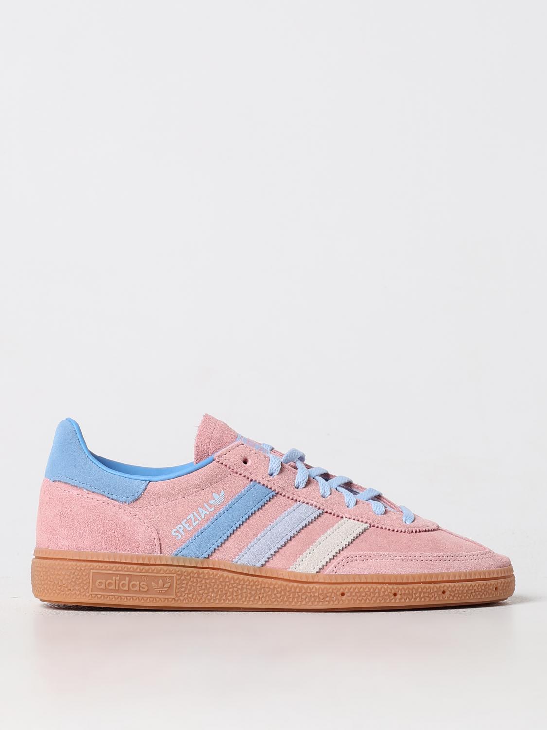 Adidas Originals Adidas Womens Semi Pink Spark Light Bl Handball Spezial Suede Low-top Trainers In Pink