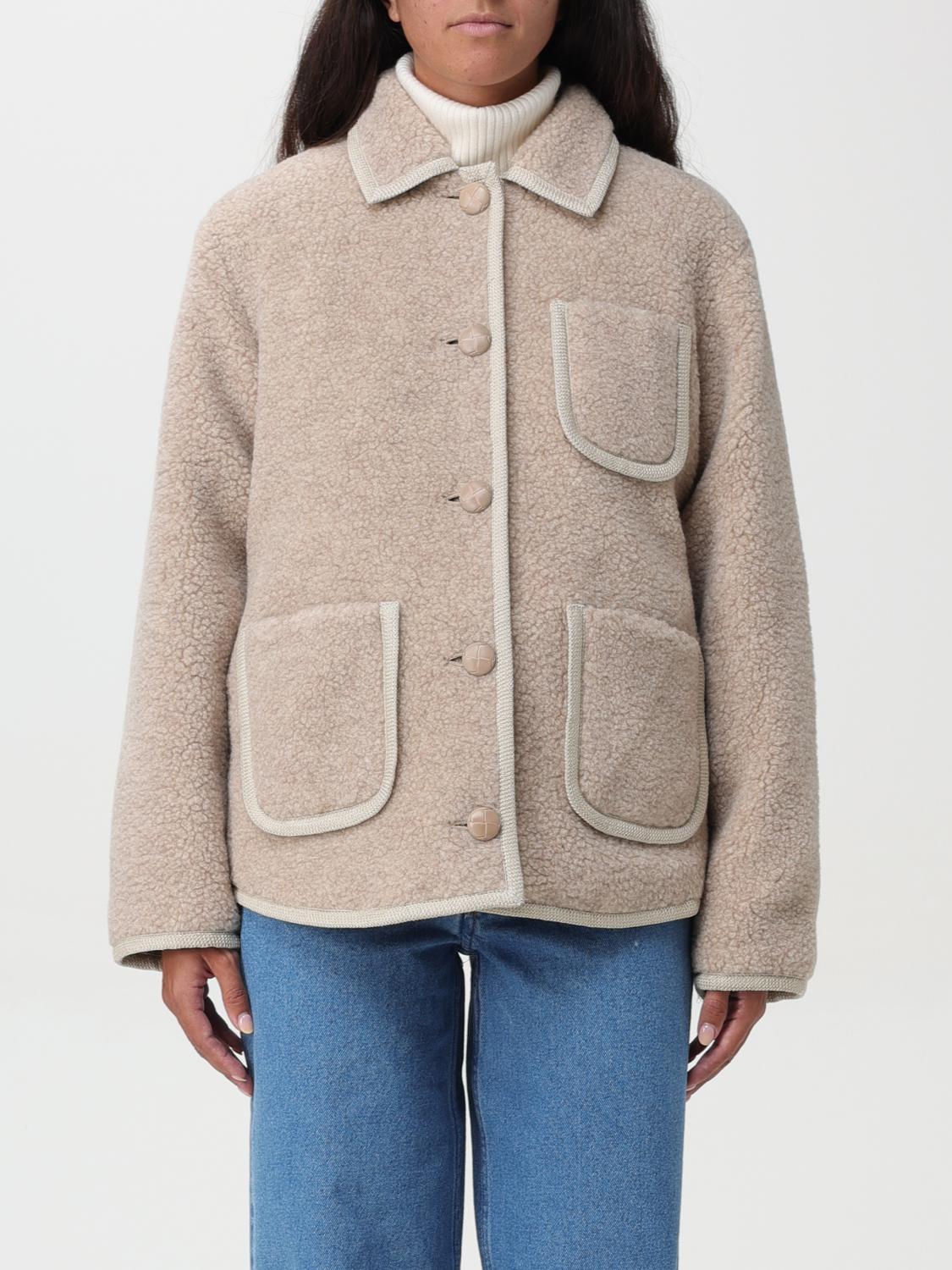 Shop Apc Jacket A.p.c. Woman Color Beige