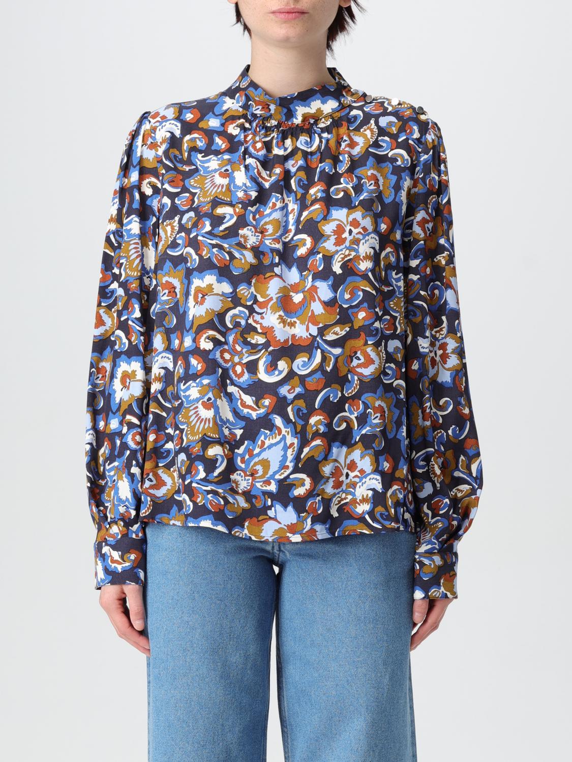 Apc Pattern Blouse In Blau