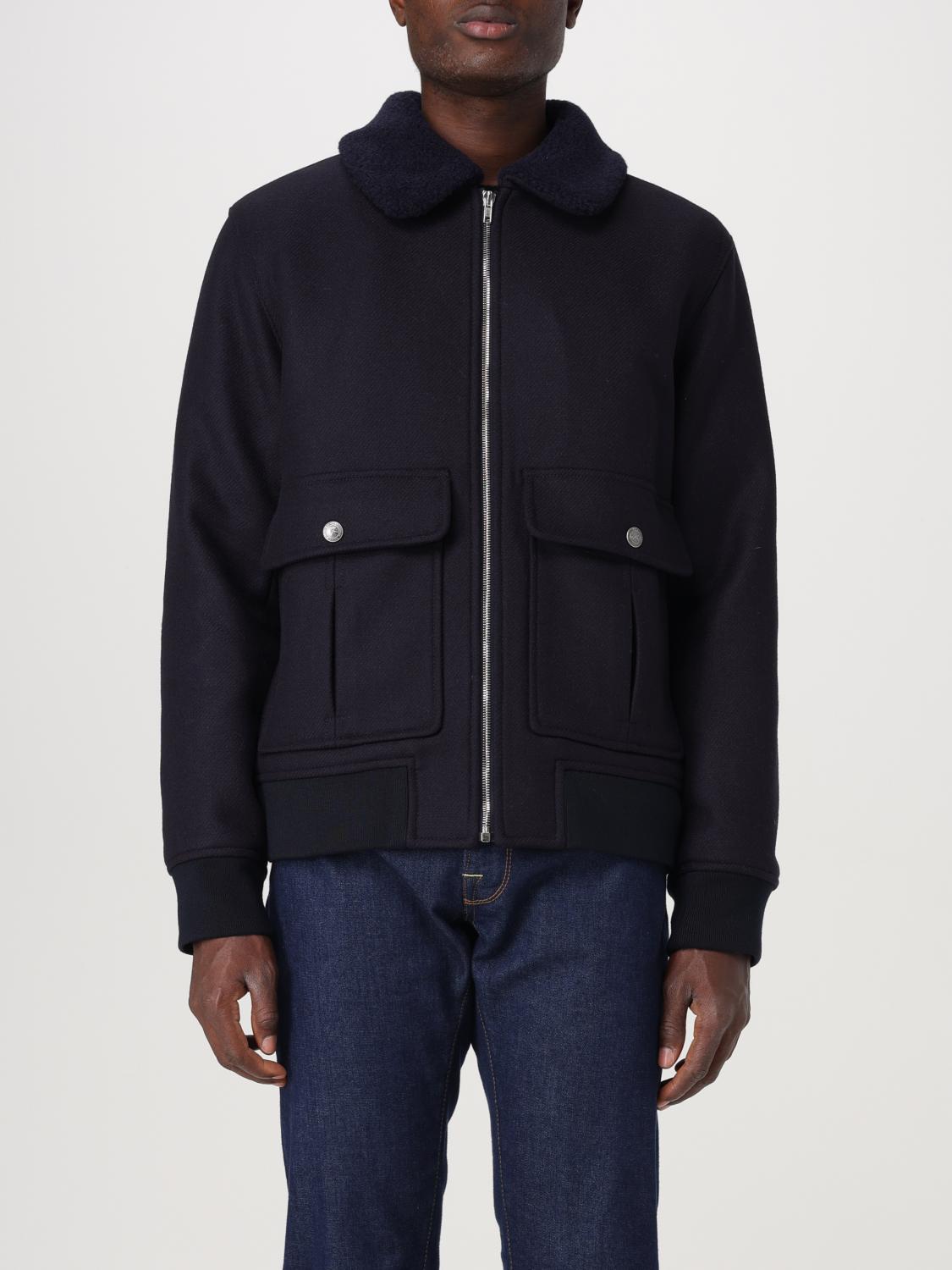 Shop Apc Jacket A.p.c. Men Color Blue In Blau