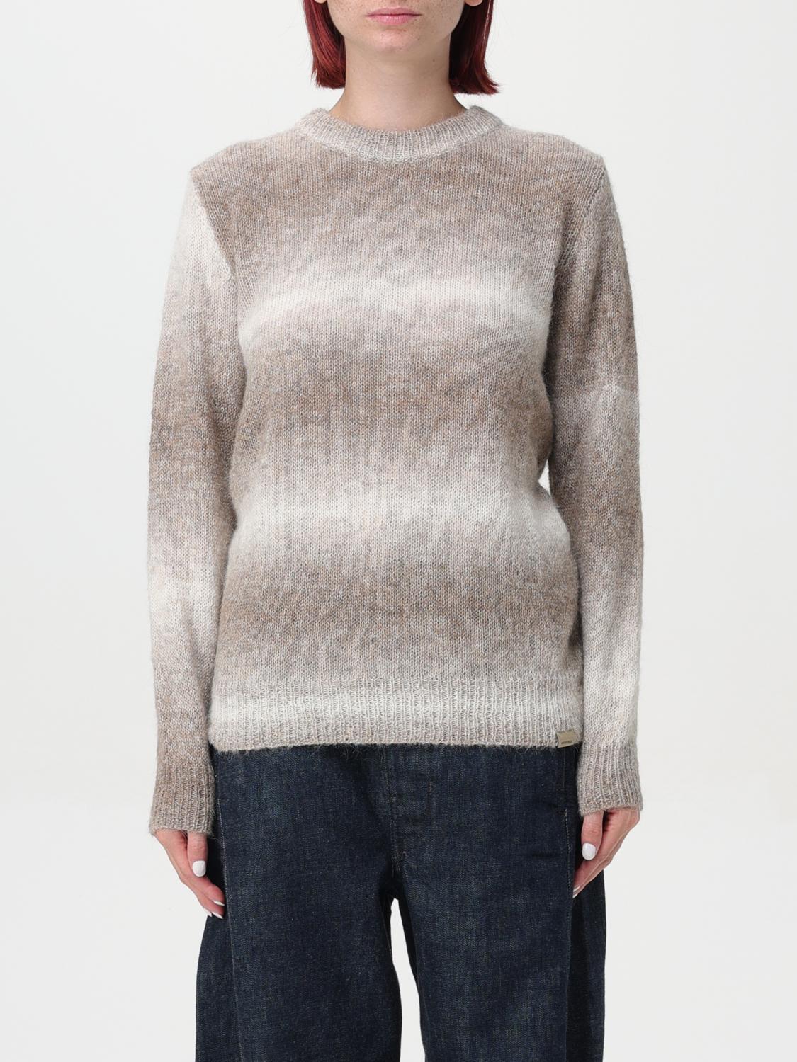 Shop Woolrich Sweater  Woman Color Brown In Braun