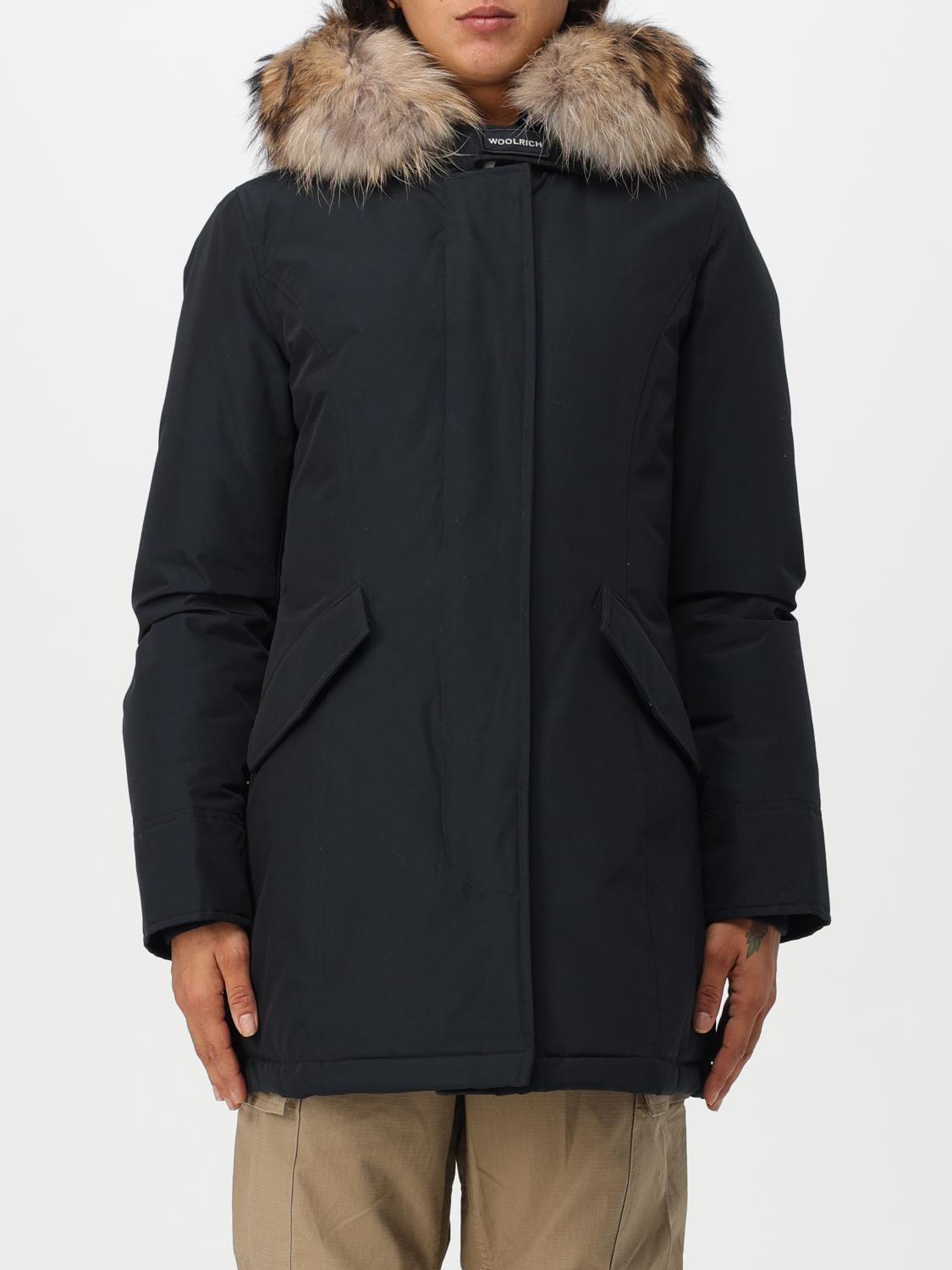 Woolrich Cotton Jackets & Women's Coat In Blau