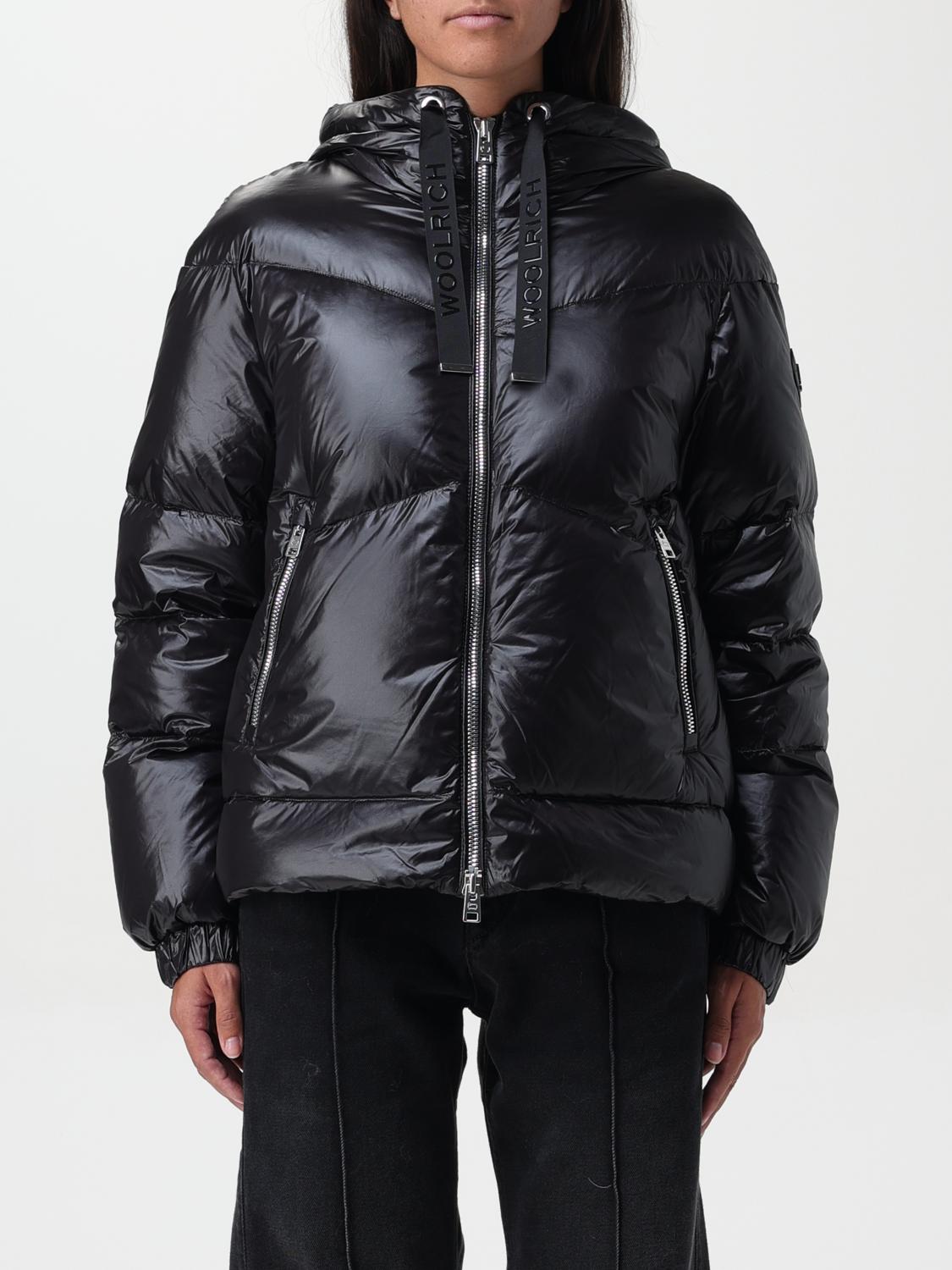 Woolrich Nylon Down Jacket In Schwarz