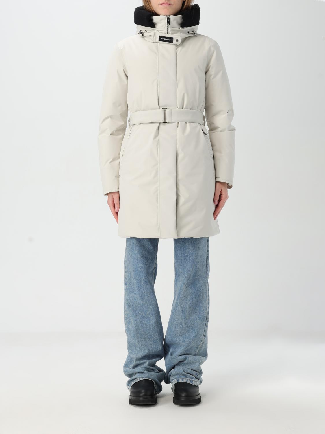 Woolrich Arctic Parka Coat In Yellow Cream