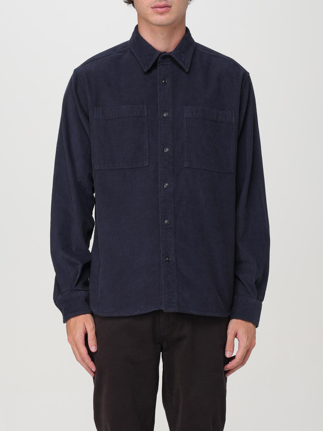 Shop Woolrich Shirt  Men Color Blue