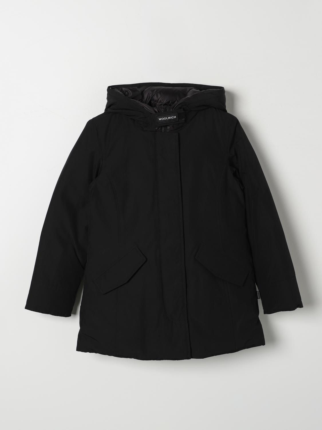 Shop Woolrich Jacket  Kids Color Black In Schwarz