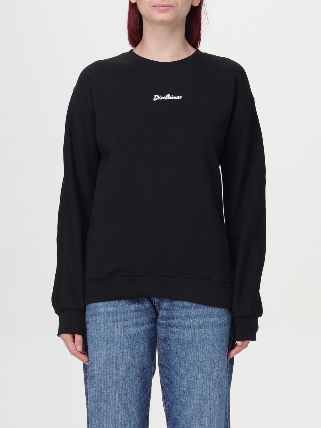 Shop Disclaimer Sweatshirt  Woman Color Black In Schwarz