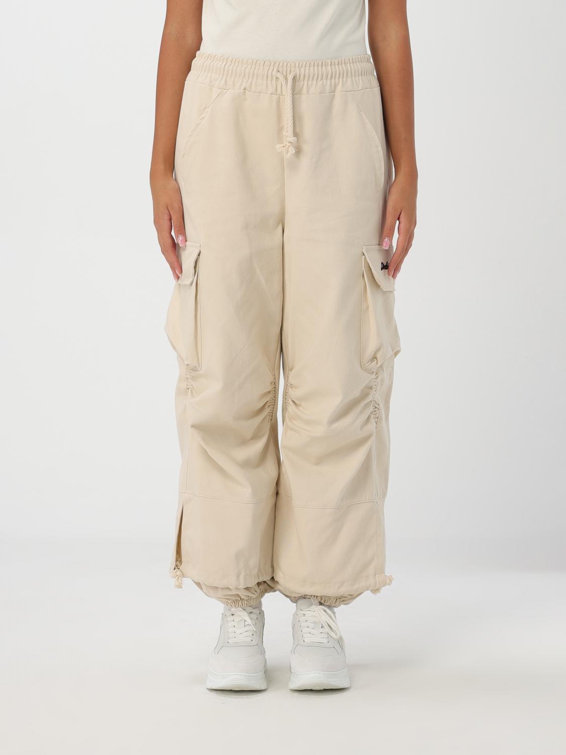 Shop Disclaimer Pants  Woman Color Yellow Cream