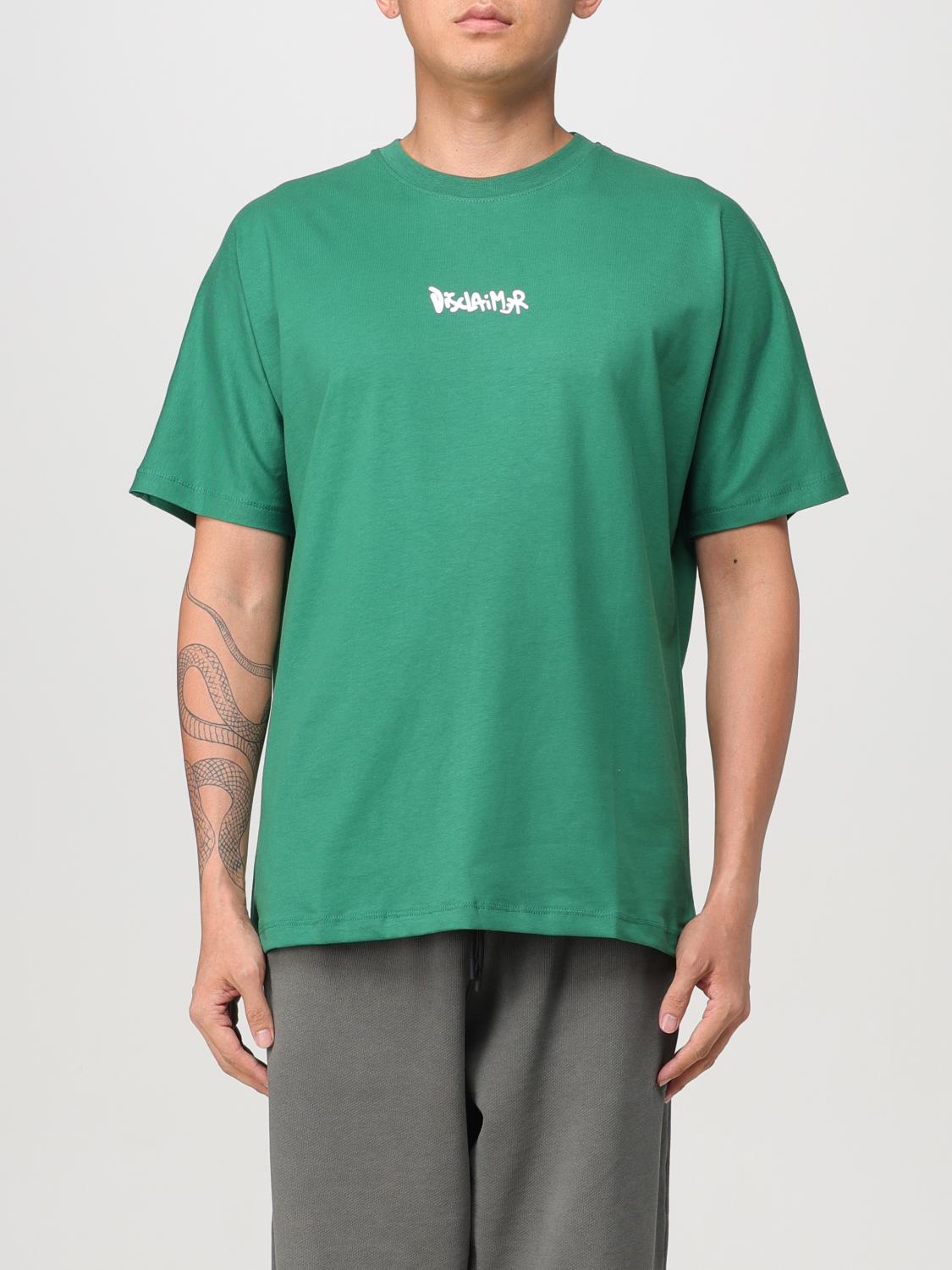 Shop Disclaimer T-shirt  Men Color Green In Grün