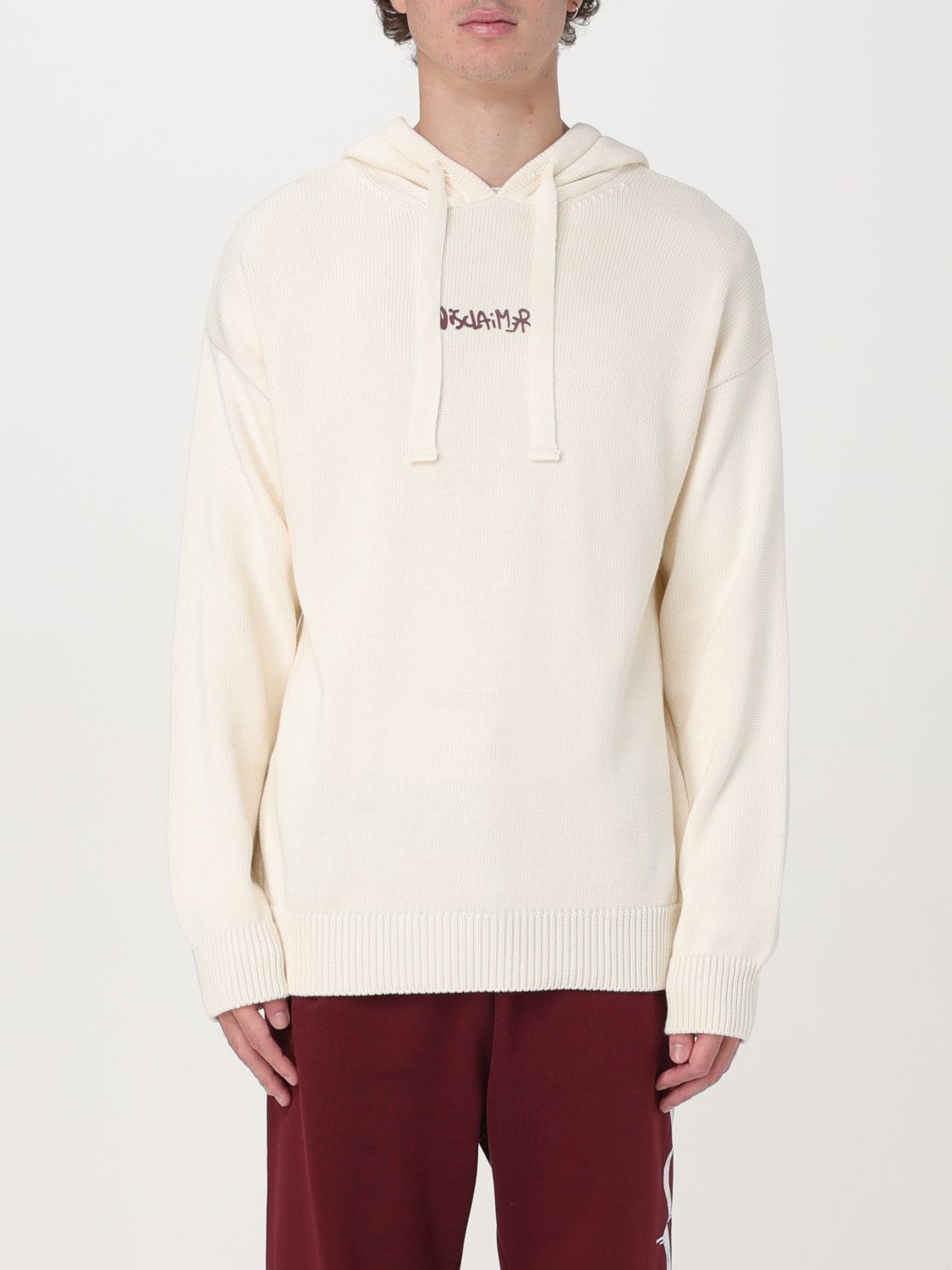 Shop Disclaimer Sweatshirt  Men Color Yellow Cream