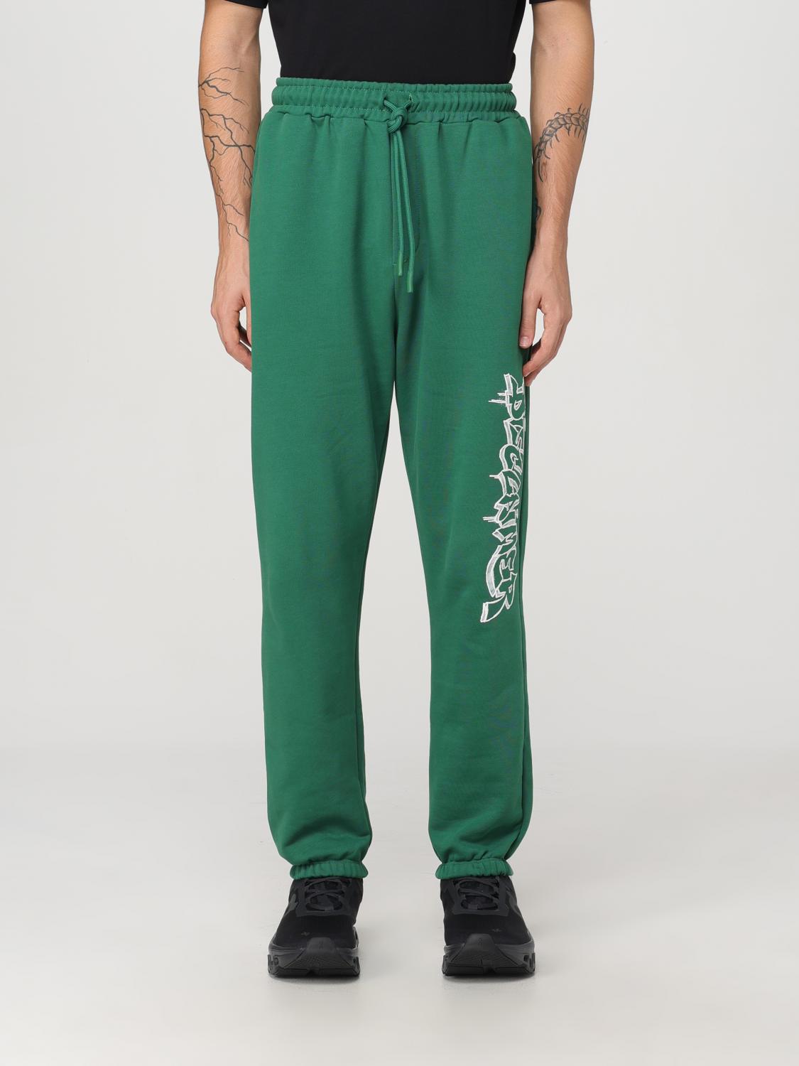 Shop Disclaimer Pants  Men Color Green In Grün