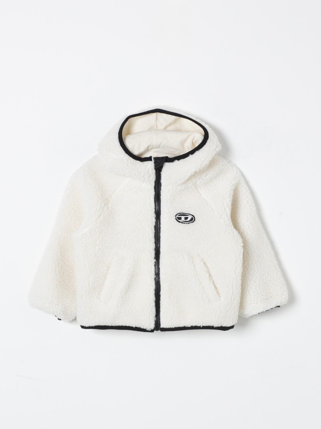 Shop Diesel Jacket  Kids Color Milk In Milch