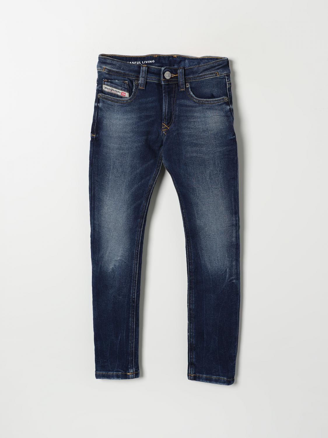 Shop Diesel Jeans  Kids Color Denim