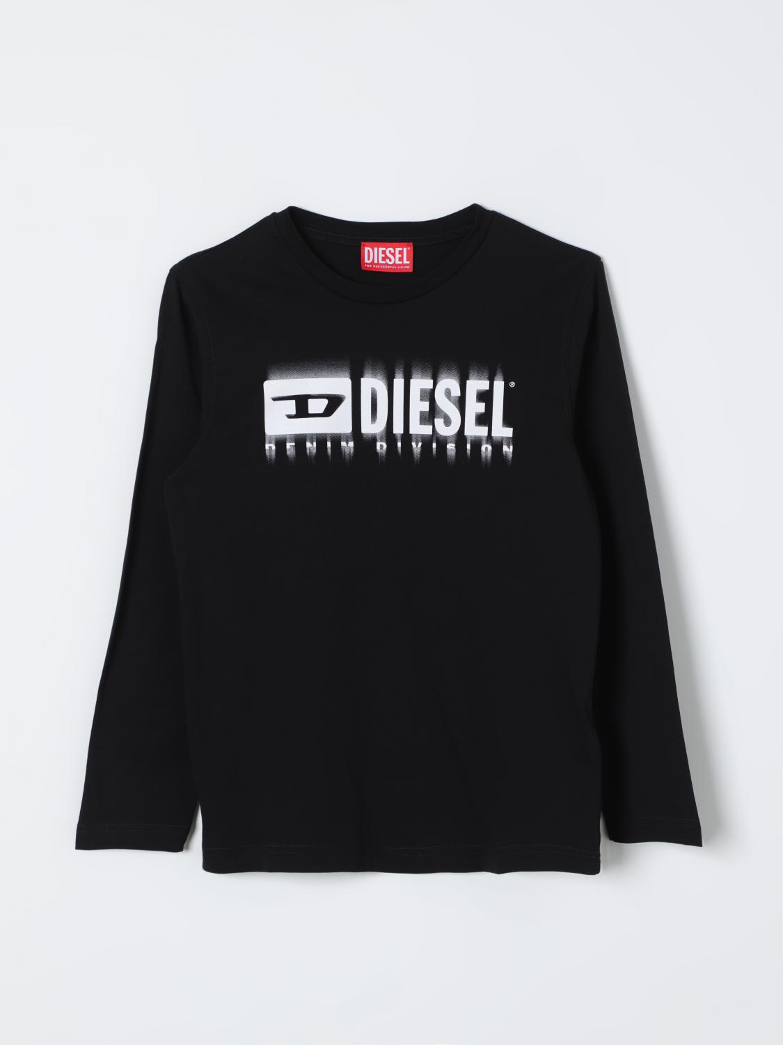 Shop Diesel T-shirt  Kids Color Black In 黑色